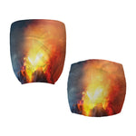 Volcano Eruption Print Office Chair Cover