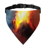 Volcano Eruption Print Over The Collar Dog Bandana