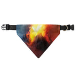 Volcano Eruption Print Over The Collar Dog Bandana