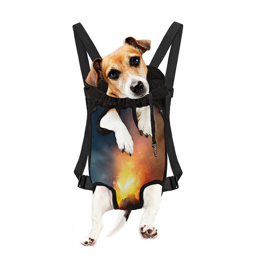 Volcano Eruption Print Pet Carrier Backpack