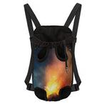 Volcano Eruption Print Pet Carrier Backpack