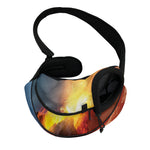 Volcano Eruption Print Pet Sling Carrier