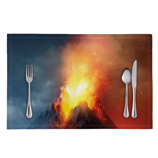 Volcano Eruption Print Placemat