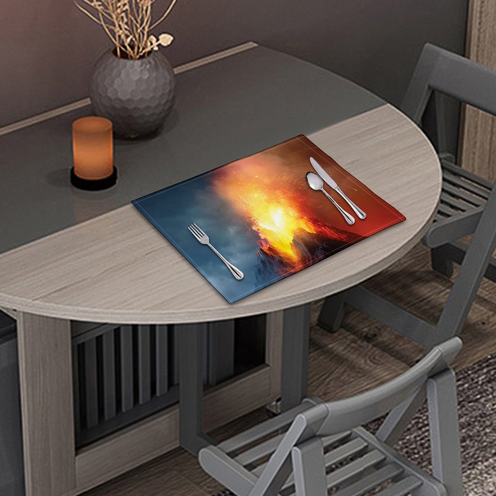 Volcano Eruption Print Placemat