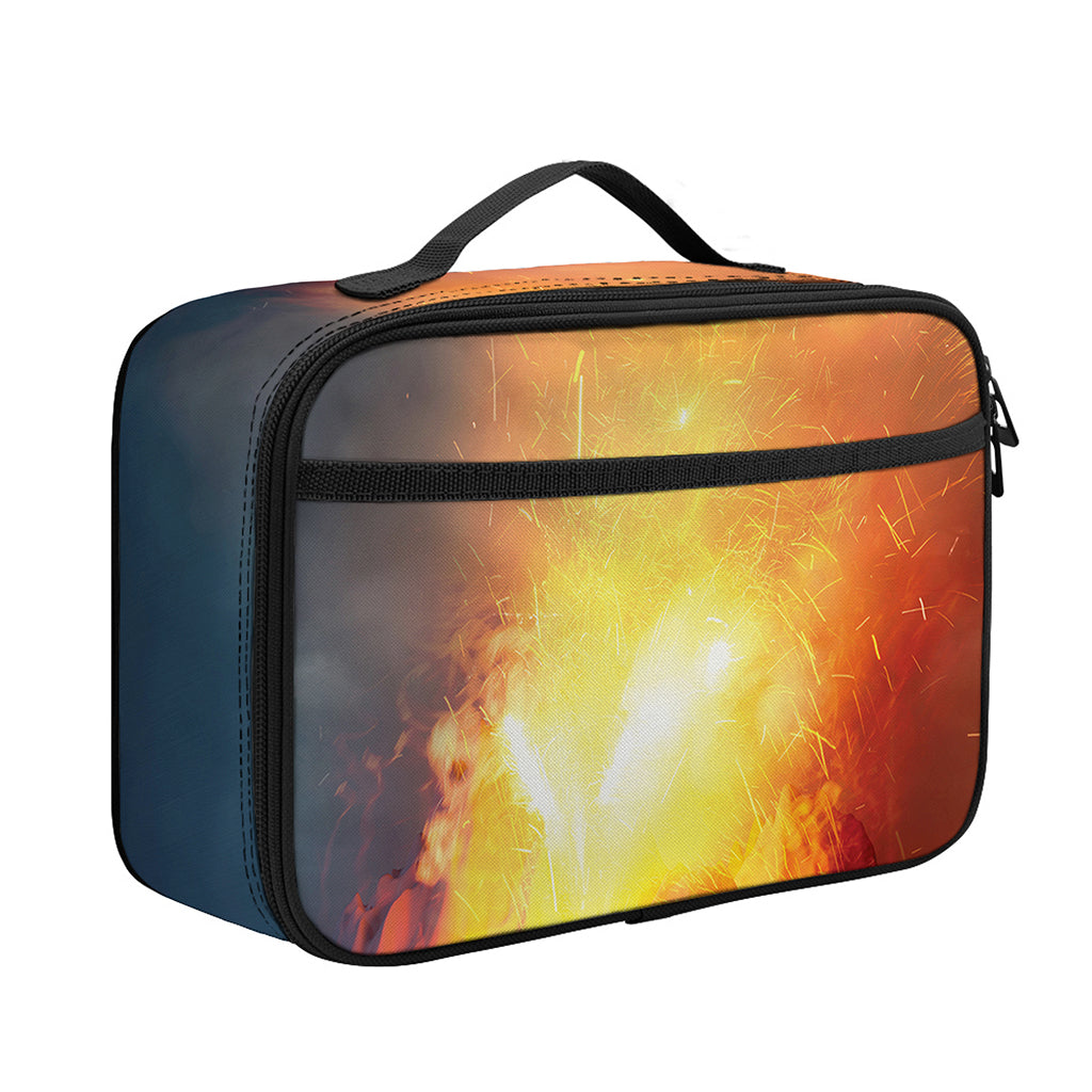 Volcano Eruption Print Portable Lunch Bag