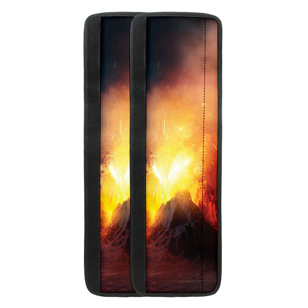Volcano Eruption Print Refrigerator Handle Covers