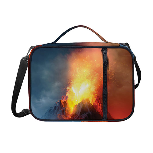 Volcano Eruption Print Shoulder Strap Bible Bag