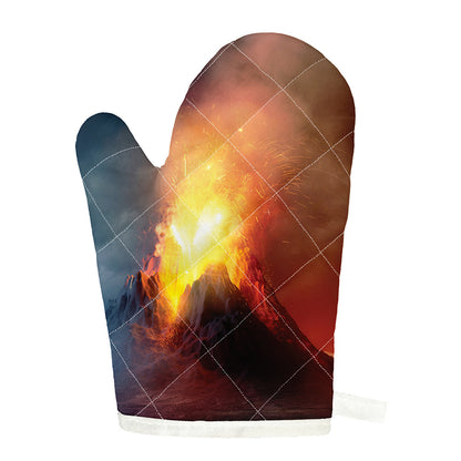 Volcano Eruption Print Single Oven Mitt