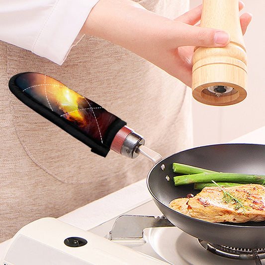 Volcano Eruption Print Skillet Handle Cover