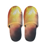 Volcano Eruption Print Slippers