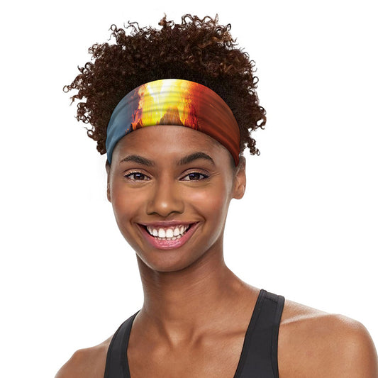 Volcano Eruption Print Sports Headband