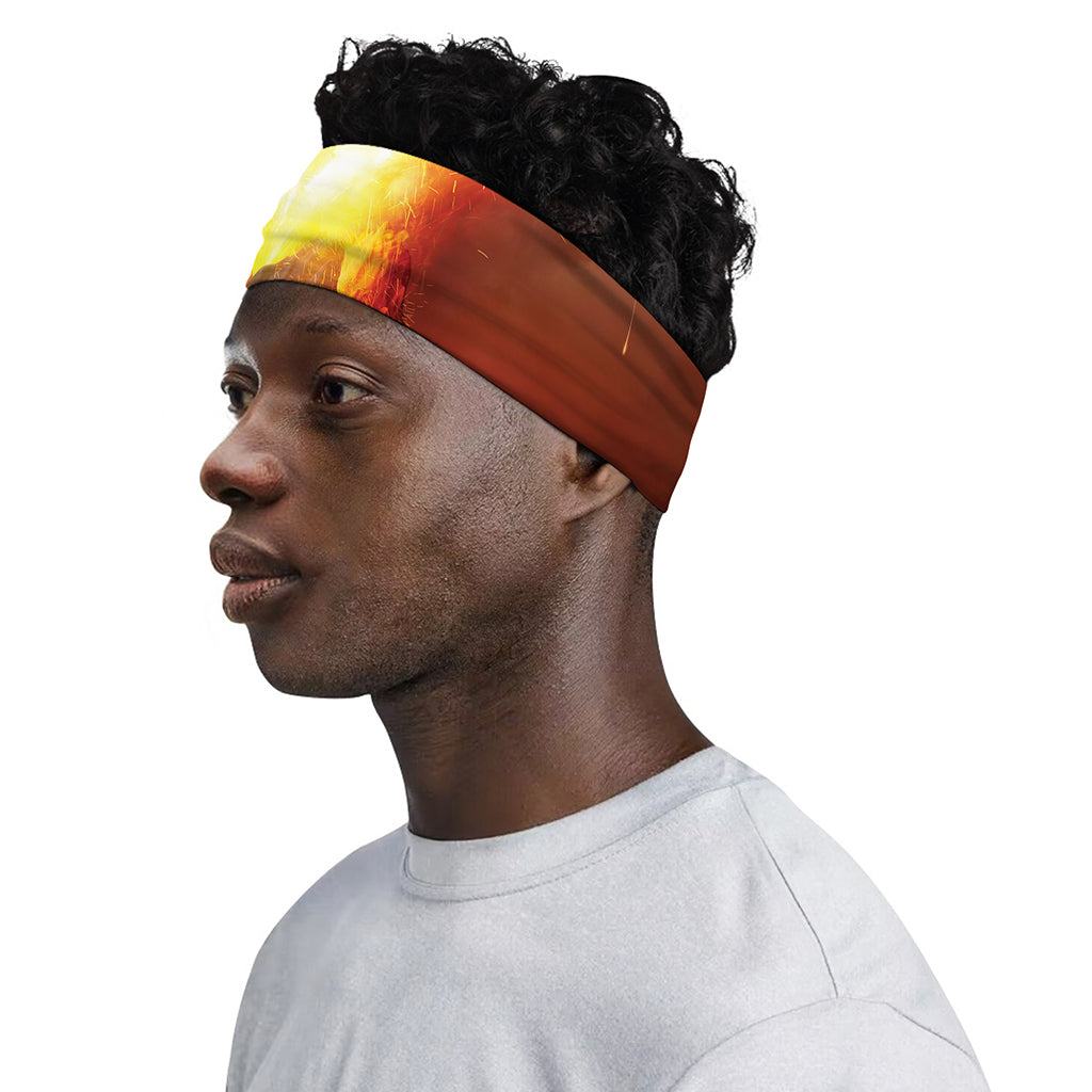 Volcano Eruption Print Sports Headband