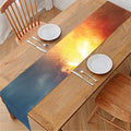 Volcano Eruption Print Table Runner