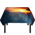 Volcano Eruption Print Tablecloth