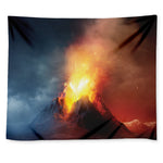 Volcano Eruption Print Tapestry