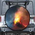 Volcano Eruption Print Tire Cover