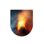 Volcano Eruption Print Toilet Lid Cover
