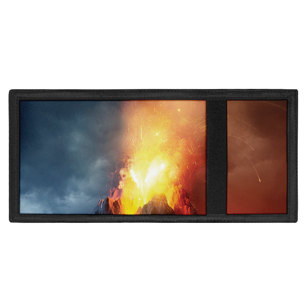 Volcano Eruption Print Trifold Wallet