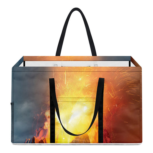 Volcano Eruption Print Utility Tote Bag