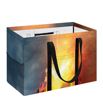 Volcano Eruption Print Utility Tote Bag