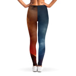 Volcano Eruption Print Women's Leggings