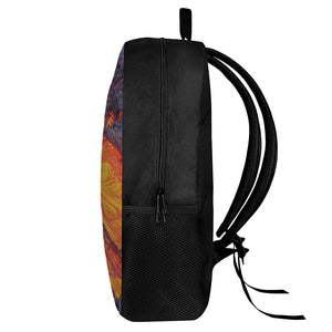 Volcano Lava Print 17 Inch Backpack