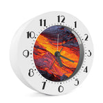 Volcano Lava Print Alarm Clock