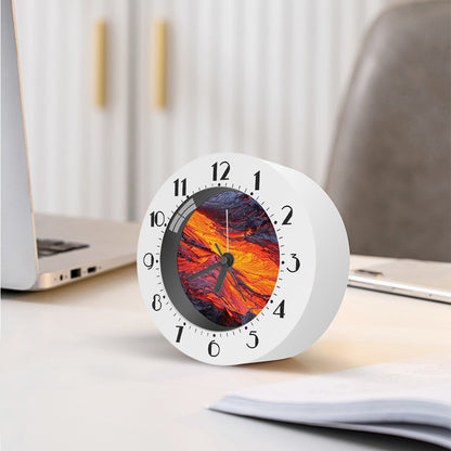 Volcano Lava Print Alarm Clock