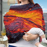 Volcano Lava Print Baby Seat Cover