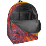 Volcano Lava Print Backpack