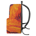 Volcano Lava Print Backpack