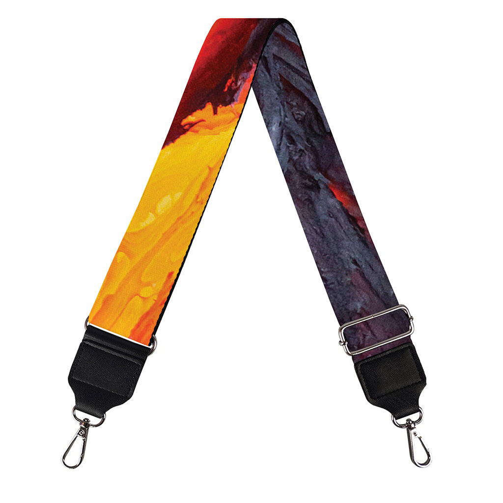 Volcano Lava Print Bag Strap