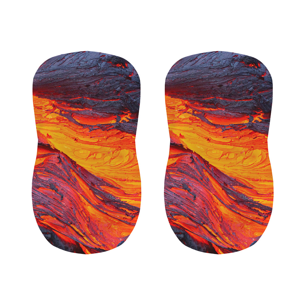 Volcano Lava Print Bar Stool Covers