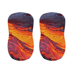 Volcano Lava Print Bar Stool Covers