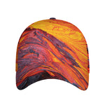 Volcano Lava Print Baseball Cap