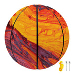 Volcano Lava Print Basketball