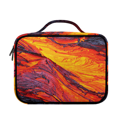 Volcano Lava Print Briefcase Bible Bag