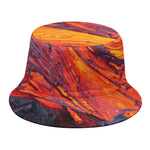 Volcano Lava Print Bucket Hat