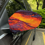 Volcano Lava Print Car Side Mirror Covers