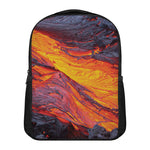 Volcano Lava Print Casual Backpack