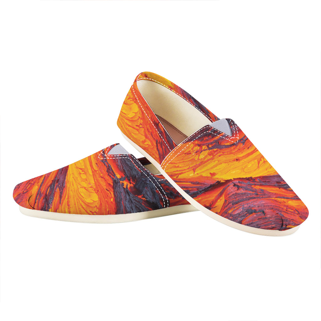 Volcano Lava Print Casual Shoes