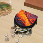 Volcano Lava Print Coin Purse