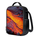 Volcano Lava Print Crossbody Lunch Bag