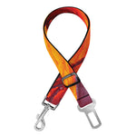 Volcano Lava Print Dog Seat Belt