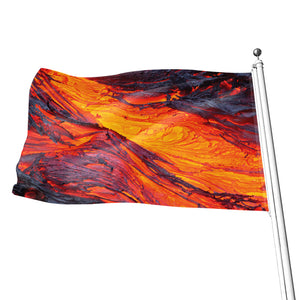 Volcano Lava Print Flag