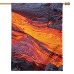 Volcano Lava Print House Flag