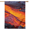 Volcano Lava Print House Flag