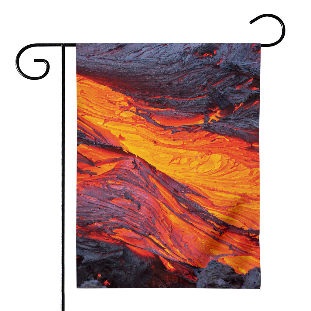 Volcano Lava Print House Flag