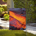 Volcano Lava Print House Flag