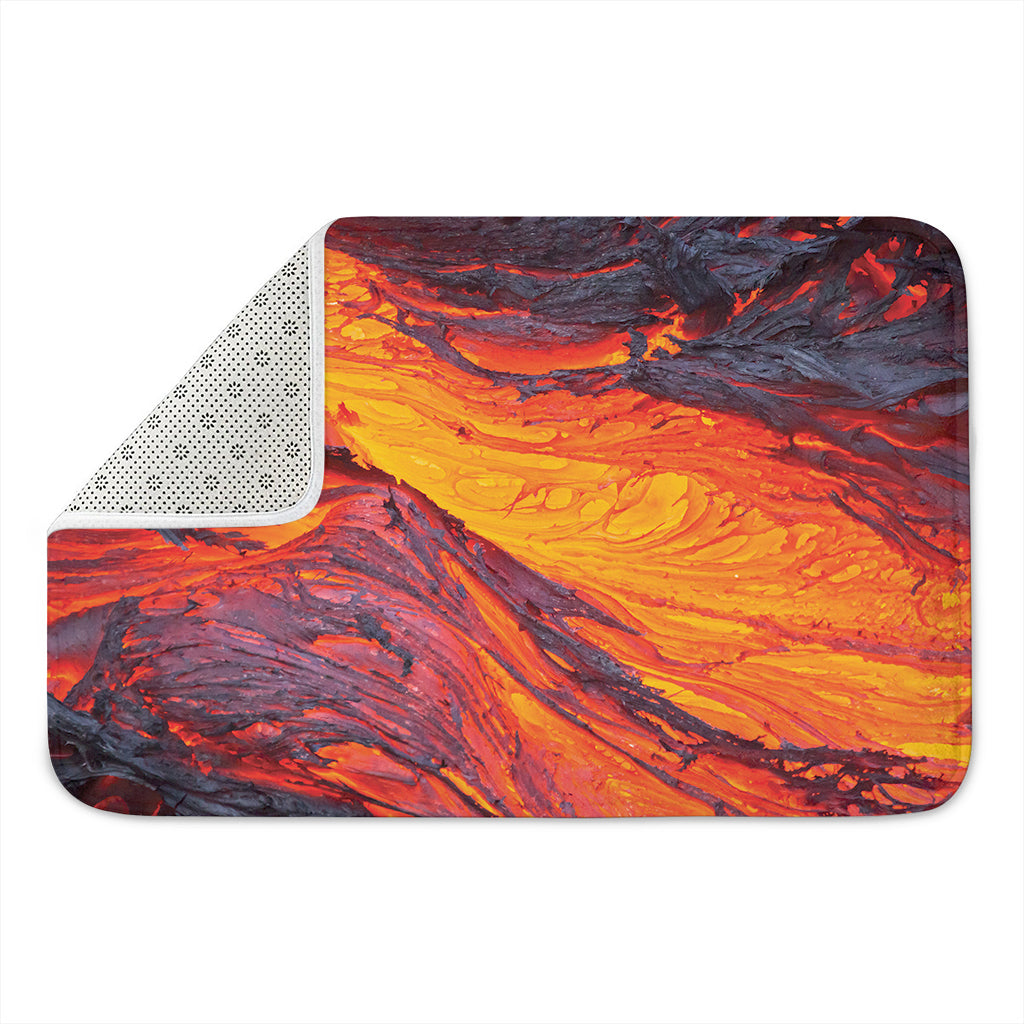 Volcano Lava Print Indoor Door Mat